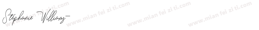 Stephanie Williams字体转换